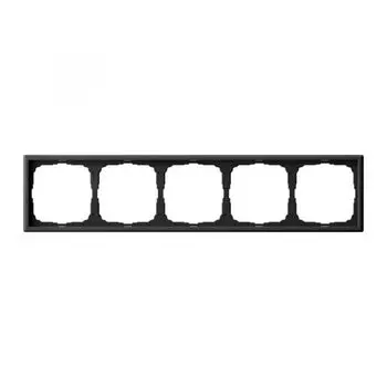 Рамка пятерная Systeme Electric GAL001005 ArtGallery универсальная, Карбон