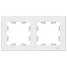 Рамка Schneider Electric ATN000102 AtlasDesign, 2-постовая, универсальная, белая
