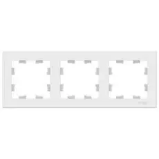 Рамка Schneider Electric ATN000103 AtlasDesign, 3-постовая, универсальная, белая