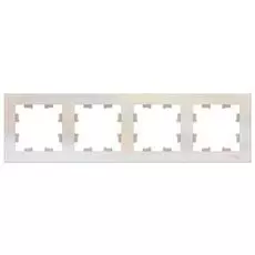 Рамка Schneider Electric ATN000404 AtlasDesign, 4-постовая, универсальная, жемчуг