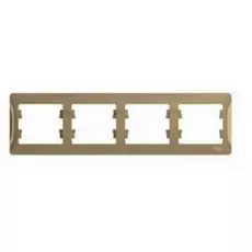 Рамка Schneider Electric GSL000404 Glossa Титан 4-я, горизонтальная