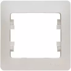 Рамка Schneider Electric GSL000901 GLOSSA 1-постовая (молочный)