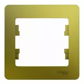 Рамка Schneider Electric GSL001001 Glossa 1-ая фисташковый