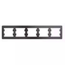 Рамка Schneider Electric GSL001305 Glossa 5-ая, горизонтальная, графит