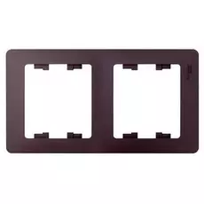 Рамка Systeme Electric GSL001402 GLOSSA 2-постовая горизонтальная (сиреневый туман)