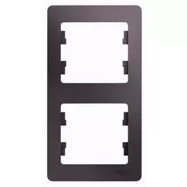 Рамка Schneider Electric GSL001406 Glossa Сиреневый туман 2-ая, вертикальная