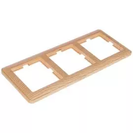 Рамка Systeme Electric KD-3-78 Wessen 59 3-ая, сосна