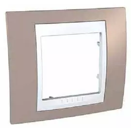 Рамка Schneider Electric MGU6.002.874 1-ая хамелеон коричневый/бел