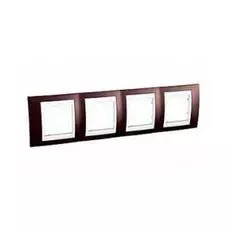 Рамка Schneider Electric MGU6.008.851 Unica терракотовый/ белый гор. 4-я