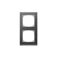 Рамка Schneider Electric MTN4020-3669 Merten M-Pure Decor 2-постовая (сланец/цвет алюминия)
