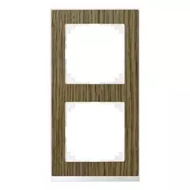 Рамка Schneider Electric MTN4020-3674 Merten SM M-Pure 2-ая Decor дуб/бриллиантовый бел