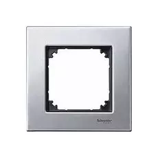 Рамка Schneider Electric MTN403160 Merten M-Elegance 1-я, IP20 (платина серебро)