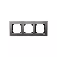Рамка Schneider Electric MTN403314 Merten M-Elegance 3-я, IP20 (серый родий)