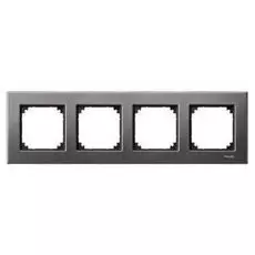 Рамка Schneider Electric MTN403414 Merten M-Elegance 4-я, IP20 (серый родий)