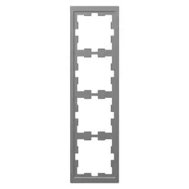 Рамка Schneider Electric MTN4040-6536 Merten D-Life 4-ая нержавеющая сталь