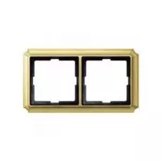 Рамка Schneider Electric MTN483221 Merten SD Antik 2-ая, металл, IP20 (блестящая латунь)