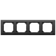 Рамка Schneider Electric MTN486414 Merten M-Plan 4 поста, IP20 (антрацит)