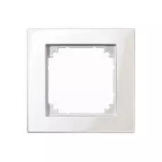 Рамка Schneider Electric MTN515119 Merten M-Plan 1-ая, IP20 (белый глянцевый)