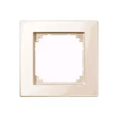 Рамка Schneider Electric MTN515144 Merten M-Plan 1-ая, IP20 (бежевый глянцевый)