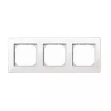 Рамка Schneider Electric MTN515319 Merten M-Plan 3-ая, IP20 (белый глянцевый)