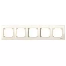 Рамка Schneider Electric MTN515544 Merten M-Plan 5-ая, IP20 (бежевый глянцевый)