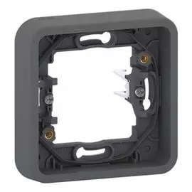 Рамка Schneider Electric MUR34108 1-ая с винтами IP55 антрацит