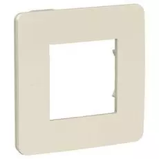 Рамка Schneider Electric NU280244 Unica Studio, бежевая/бежевая, 1-ная