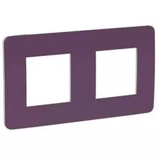Рамка Schneider Electric NU280415 Unica Studio, лиловая/бежевая, 2-ная