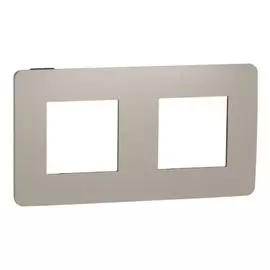 Рамка Schneider Electric NU280428 2-ная песочная/антрацит