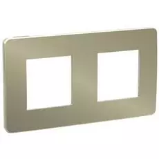Рамка Schneider Electric NU280451 Unica Studio, бронза/бежевая, 2-ная