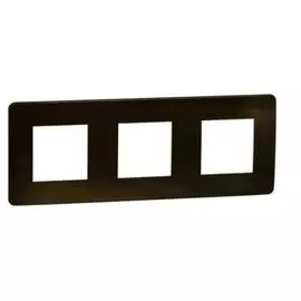 Рамка Schneider Electric NU280650 3-ная бронза/белая