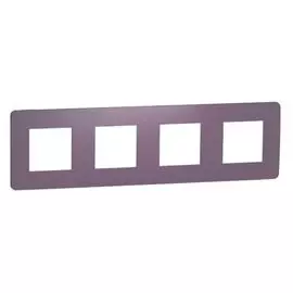Рамка Schneider Electric NU280814 4-ная лиловая/белая