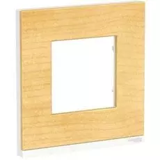 Рамка Schneider Electric NU600283 Unica Pure, клен/белая, 1-ная горизонтальная