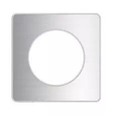 Рамка Schneider Electric S52P802J Odace Полированный алюминий/Белый 1-я