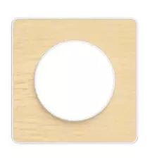 Рамка Schneider Electric S52P802M Odace Бук/Белый 1-я