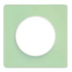 Рамка Schneider Electric S52P802S Odace Зеленый лед/Белый 1-я