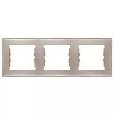 Рамка Schneider Electric SDN5800568 Sedna 3-я горизонтальная, IP20 (титан)