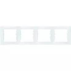 Рамка Schneider Electric SDN5800721 Sedna 4-я горизонтальная, IP20 (белая)