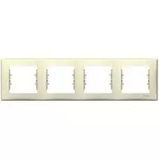 Рамка Schneider Electric SDN5800747 Sedna 4-я горизонтальная, IP20 (бежевая)