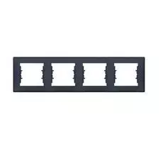 Рамка Schneider Electric SDN5800770 Sedna 4-я горизонтальная, IP20 (графит)