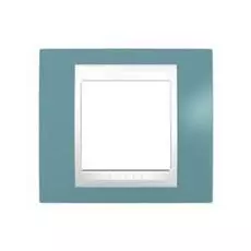 Рамка Schneider Electric Unica Хамелеон 1 пост, IP20 (синий/белый) (арт. )