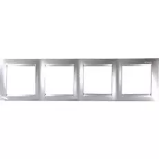 Рамка Simon 1500640-033 Simon 15 Алюминий 4-я