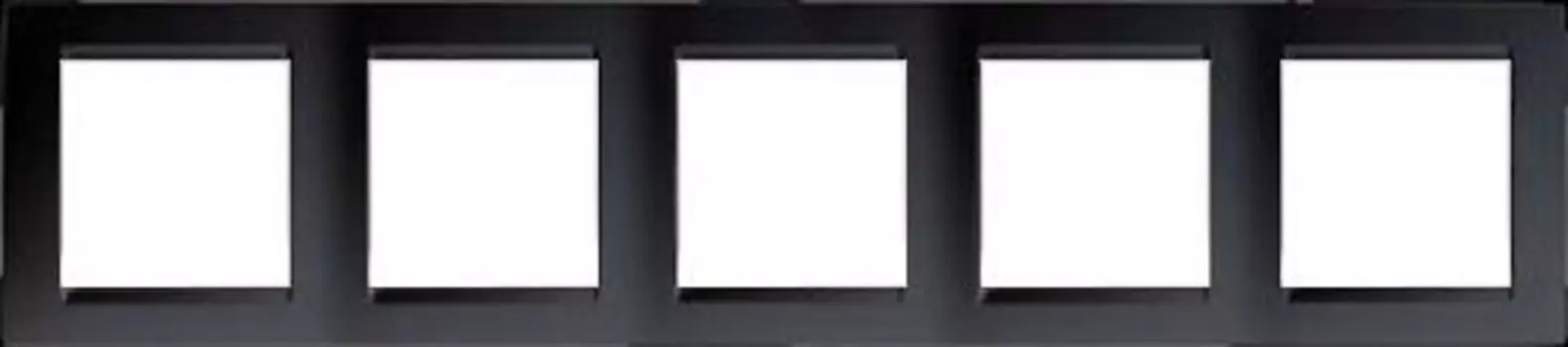 Рамка Simon 1500650-038 Simon 15 Графит 5-ая