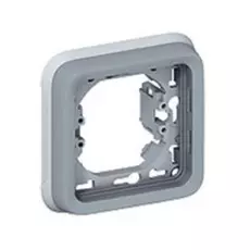 Рамка-суппорт Legrand 069681 Plexo для скрытого монтажа на 1 пост, серый
