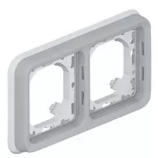 Рамка-суппорт Legrand 69683 2 поста серая для 2-механизмов
