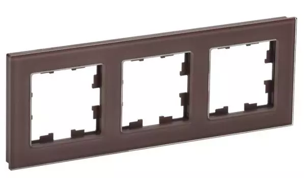 Рамка тройная IEK BR-M32-G-K45 BRITE РУ-3-2-БрТБ Стекло Бронза