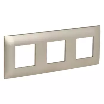 Рамка тройная IEK SK-M32-K37 SKANDY SK-F03Sh шампань
