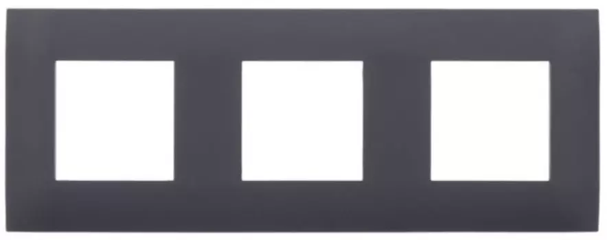 Рамка тройная IEK SK-M32-K53 SKANDY SK-F03G графит