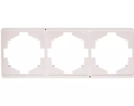 Рамка тройная KRANZ KR-78-0753-1 MIELE ROUND перламутр