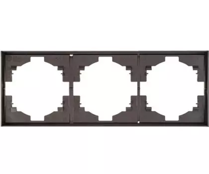 Рамка тройная KRANZ KR-78-0753-6 MIELE STRONG графит